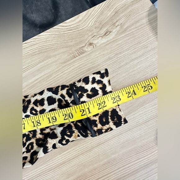 Zara Women’s Leopard Print Long Sleeve Mini Dress in Brown Sz XS - Picture 13 of 13